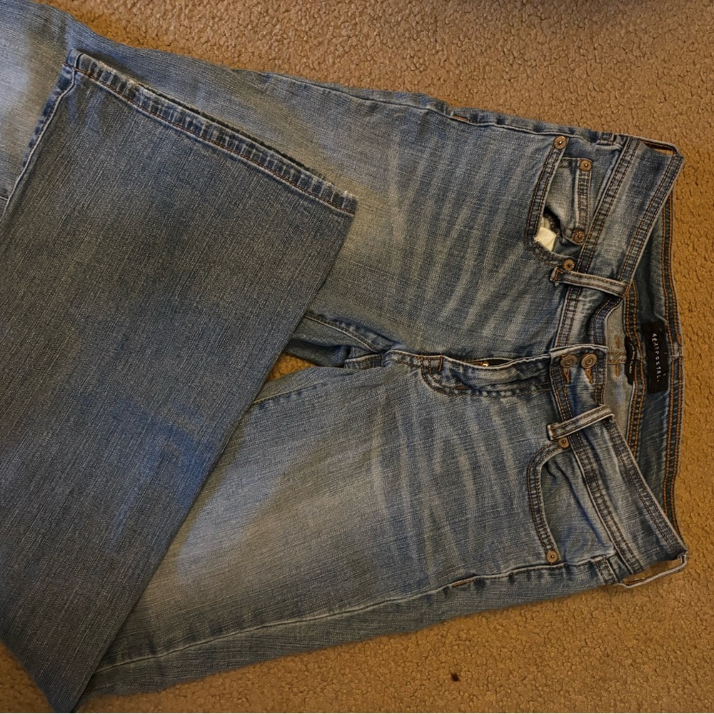 Aeropostale Light Blue Straight Leg Jeans